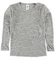 Engel Blouse - Wool/Silk - Grey Melange Engel Blouse - Wool/Silk - Grey Melange