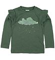 En Fant Blouse - Green w. Sky En Fant Blouse - Green w. Sky