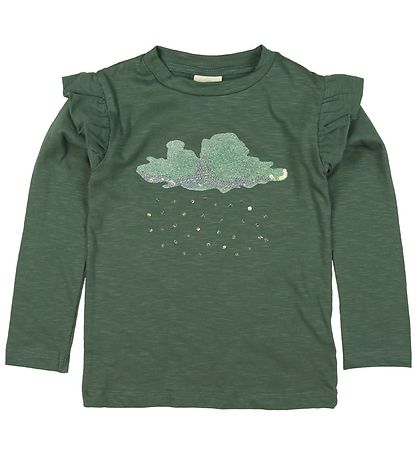 En Fant Blouse - Green w. Sky En Fant Blouse - Green w. Sky