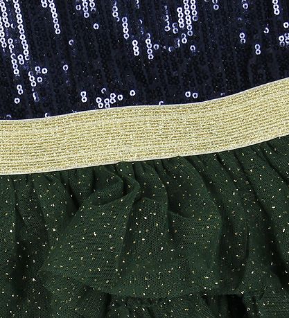 En Fant Dress - Navy w. Sequins/Tulle En Fant Dress - Navy w. Sequins/Tulle