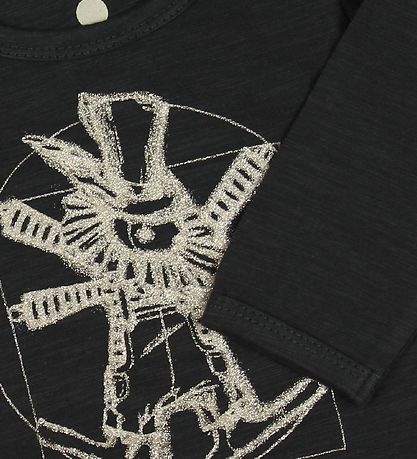 En Fant Bodysuit L/S - Black w. Gold Print En Fant Bodysuit L/S - Black w. Gold Print