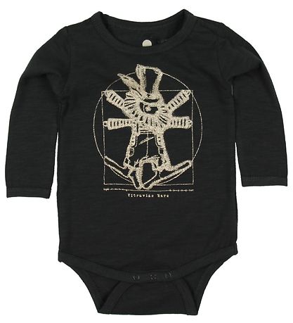 En Fant Bodysuit L/S - Black w. Gold Print En Fant Bodysuit L/S - Black w. Gold Print