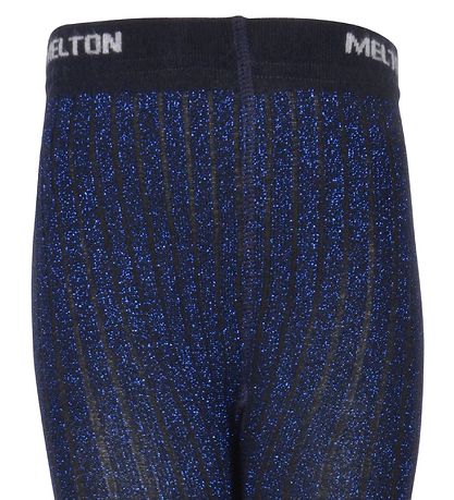 Melton Tights - Bamboo - Blue w. Glitter Melton Tights - Bamboo - Blue w. Glitter