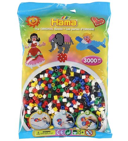 Hama Midi Beads - 3000 pcs - 66 Multicolour Hama Midi Beads - 3000 pcs - 66 Multicolour