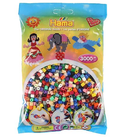 Hama Midi Beads - 3000 pcs - 67 Multicolour Hama Midi Beads - 3000 pcs - 67 Multicolour
