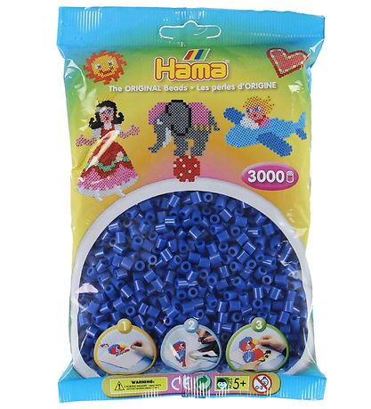 Hama Midi Beads - 3000 pcs - 08 Blue
