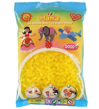 Hama Midi Perlur - 3000 Stk. - 14 Transparent Gult Hama Midi Perlur - 3000 Stk. - 14 Transparent Gult