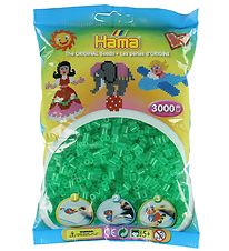 Perles Hama Midi - 3000 pces - 16 Transparent Vert Perles Hama Midi - 3000 pces - 16 Transparent Vert