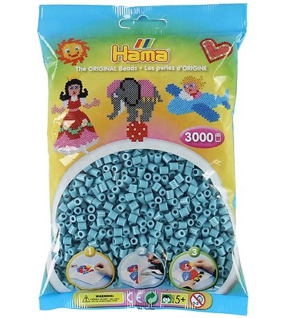 Hama Midi Beads - 3000 pcs - 31 Turquoise