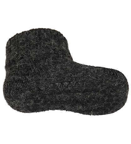 GoBabyGo Non-Slip Socks - Wool - Grey Melange