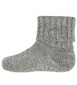 GoBabyGo Socks - Non-Slip - Wool - Grey Melange