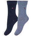 Tommy Hilfiger Socks - 2-Pack - Basic - Blue Melange/Navy Tommy Hilfiger Socks - 2-Pack - Basic - Blue Melange/Navy