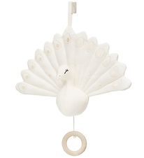Cam Cam Musical Mobile - Peacock - Cream