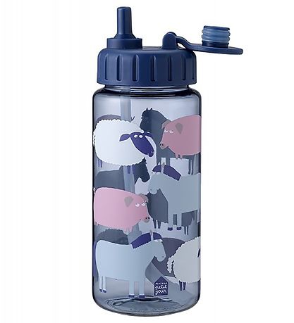 Petit Jour Paris Water Bottle - Navy w. Farm Animals Petit Jour Paris Water Bottle - Navy w. Farm Animals