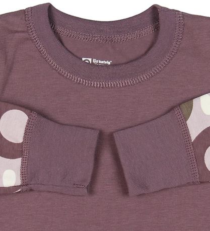 Katvig Blouse - Purple w. Apples