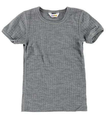 Joha T-shirt - Wool - Grey Melange Joha T-shirt - Wool - Grey Melange