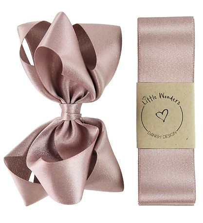 Ruban de Baptême av. Noeud Papillon Little Wonders - Rose Cendré Ruban de Baptême av. Noeud Papillon Little Wonders - Rose Cendré