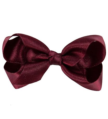 Little Wonders Hårsløyfe - 8 cm - Kornelia - Satin - Bordeaux G