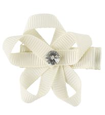 Little Wonders Flower Hair Clip - Ingrid - Grosgrain - Ivory Little Wonders Flower Hair Clip - Ingrid - Grosgrain - Ivory
