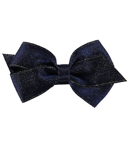 Little Wonders Bow Hair Clip - Viola - Satin - Navy Glitter Little Wonders Bow Hair Clip - Viola - Satin - Navy Glitter