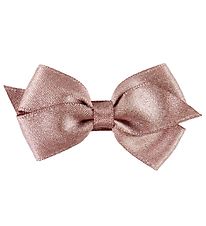 Little Wonders Bow Hair Clip - Viola - Satin - Dusty Pink Glitte Little Wonders Bow Hair Clip - Viola - Satin - Dusty Pink Glitte