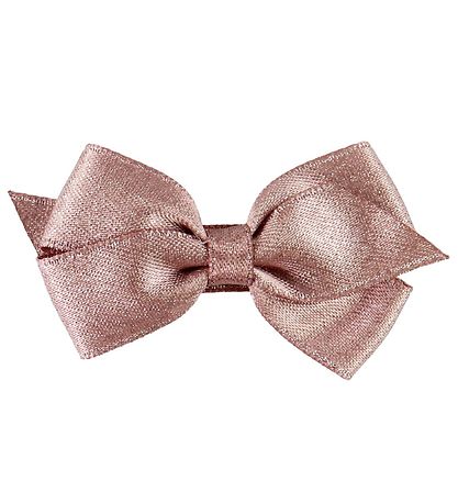 Little Wonders Bow Hair Clip - Viola - Satin - Dusty Pink Glitte Little Wonders Bow Hair Clip - Viola - Satin - Dusty Pink Glitte