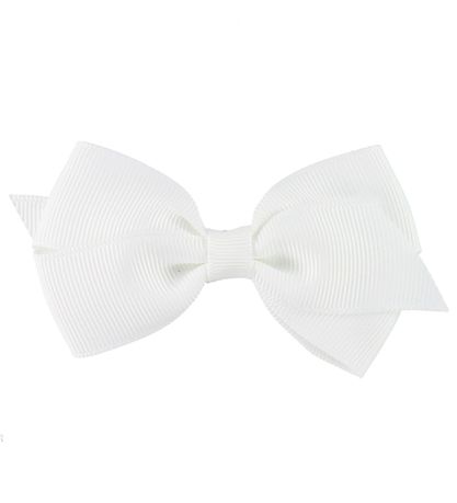 Little Wonders Bow Hair Clip - Emily - Grosgrain - White Little Wonders Bow Hair Clip - Emily - Grosgrain - White