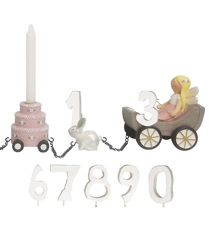 Kids by Friis Birthday Train - 45 cm - Flower Fairies