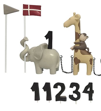 Kids by Friis Birthday Train - 45 cm - Safari Animal Kids by Friis Birthday Train - 45 cm - Safari Animal