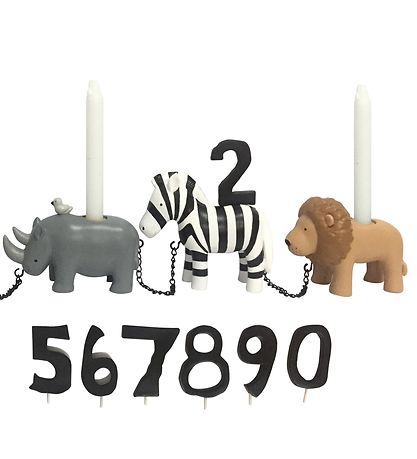 Kids by Friis Birthday Train - 45 cm - Safari Animal Kids by Friis Birthday Train - 45 cm - Safari Animal