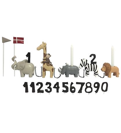 Kids by Friis Birthday Train - 45 cm - Safari Animal Kids by Friis Birthday Train - 45 cm - Safari Animal