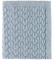 Nørgaard Madsens Blanket - Knitted - 75x100 - Wool - Light Blue Nørgaard Madsens Blanket - Knitted - 75x100 - Wool - Light Blue