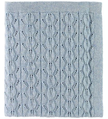 Nørgaard Madsens Filt - Stickat/Ull - 75x100 - Ljusblå Nørgaard Madsens Filt - Stickat/Ull - 75x100 - Ljusblå