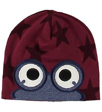 Freds World Beanie - Bordeaux w. Star/Eyes Freds World Beanie - Bordeaux w. Star/Eyes