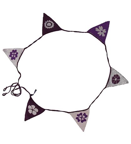 Smallstuff Bunting Banner - Flowers - 240 cm - Purple/Silver Smallstuff Bunting Banner - Flowers - 240 cm - Purple/Silver