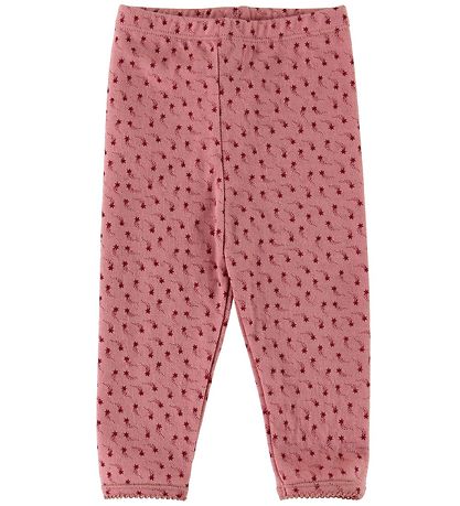 Noa Noa miniature Leggings - Bleikt M. Stjörnuhögg