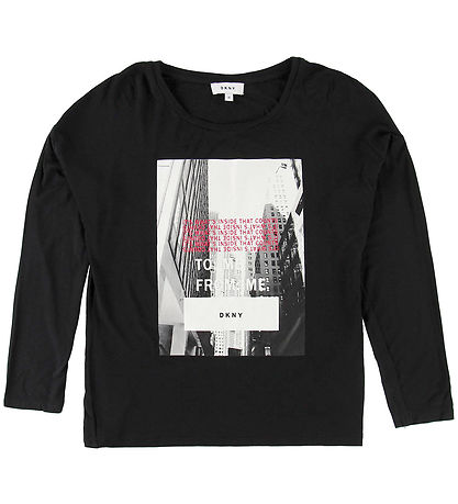 DKNY Blouse - Black w. Photo Print DKNY Blouse - Black w. Photo Print