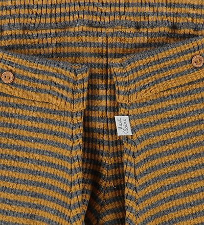 Hust and Claire Leggings - Lolly - Strick - Dunkelgrau/Senfgelb 