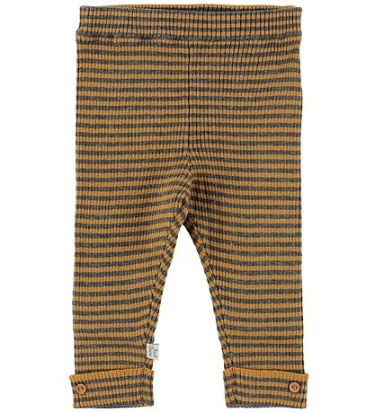 Hust and Claire Leggings - Lolly - Strick - Dunkelgrau/Senfgelb 