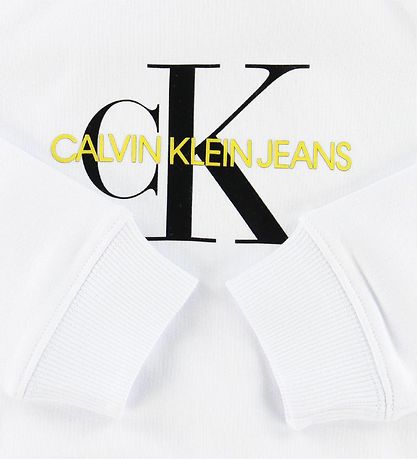 Calvin Klein Hettupeysa - Hvítur M. Lógó