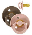 BIBS Colour Spenen - Maat 2 - 2-pack - Rond - Dark Oak/Blush