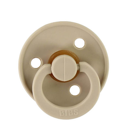 BIBS Colour Pacifiers - Size 2 - 2-Pack - Round - Vanilla/Peach BIBS Colour Pacifiers - Size 2 - 2-Pack - Round - Vanilla/Peach