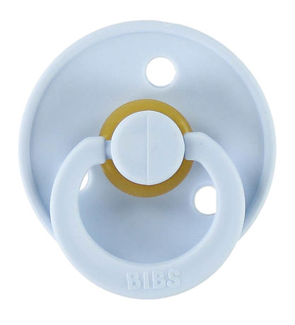 BIBS Colour Snuðin - Stærð 2 - 2 Pakki - Umferð - Sky Blue/Baby 