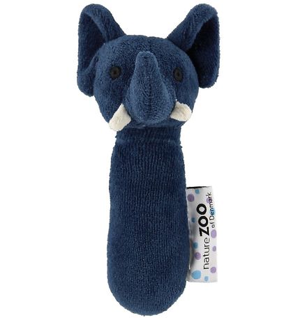 Hochet NatureZoo - Éléphant - Bleu Foncé