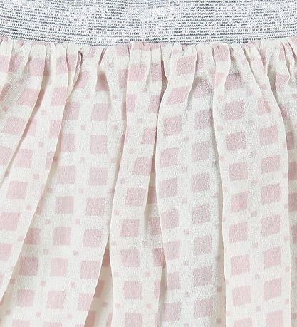 Creamie Skjørt - Rosa m. firkanter