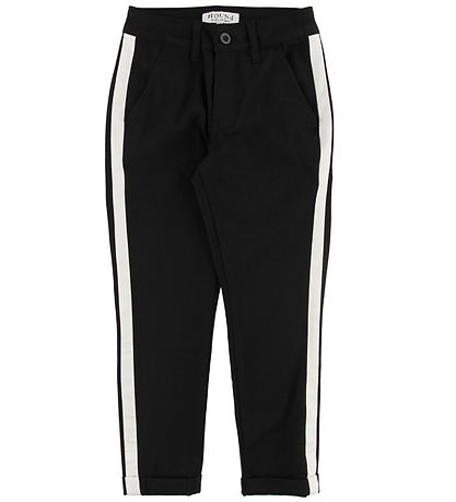 Hound Trousers - Black/White Striped