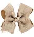 Little Wonders Hair Clip Bow - 9 cm - Dark Powder w. Lace