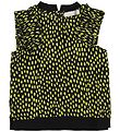 Stella McCartney Kids Top - Black w. Yellow Dots/Ruffles Stella McCartney Kids Top - Black w. Yellow Dots/Ruffles