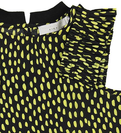 Stella McCartney Kids Top - Black w. Yellow Dots/Ruffles Stella McCartney Kids Top - Black w. Yellow Dots/Ruffles