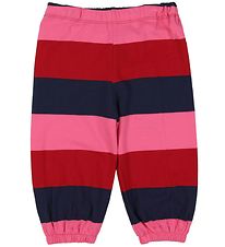 Danefæ Joggingbuxur - DaneKirsten - Rautt/Bleik röndótt Danefæ Joggingbuxur - DaneKirsten - Rautt/Bleik röndótt